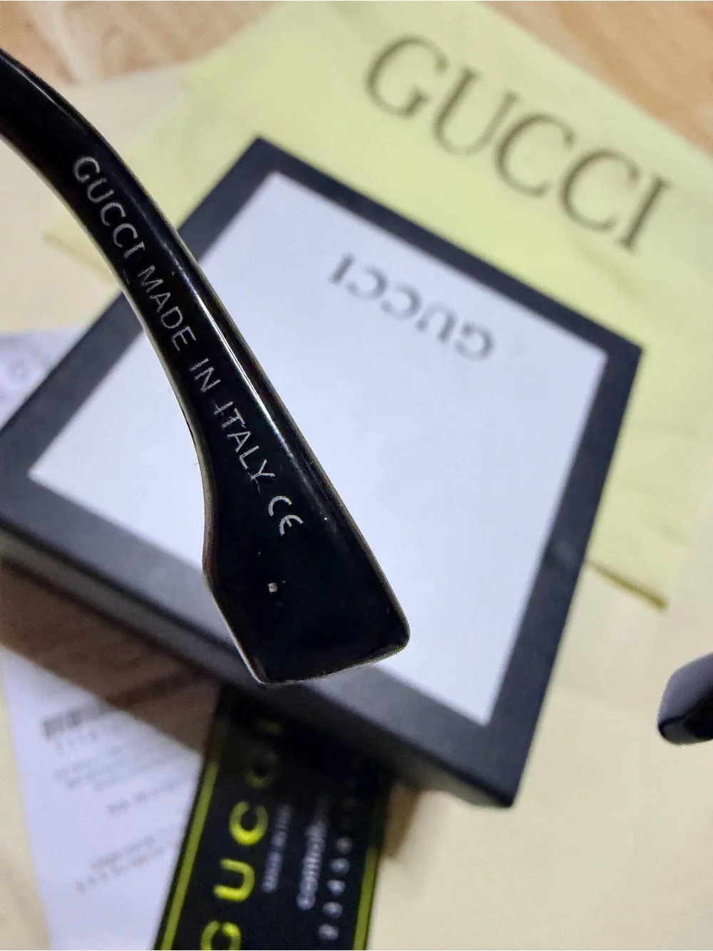 Black Frame Sunglasses with Blue Tint Lenses